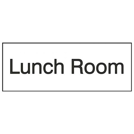 Accuform 8 in W x 3 in H, Engraved Plastic PSG816WT